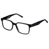 Black eyeglasses on a white background
