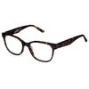 Tortoiseshell eyeglasses on a white background